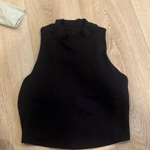 ALO Yoga Black High-Neck Tank Top